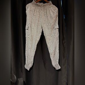 Seafolly Zigzag Black and White Joggers